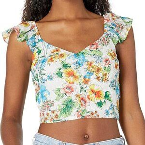 Ali & Jay Botanical Floral Crop Top, in size M